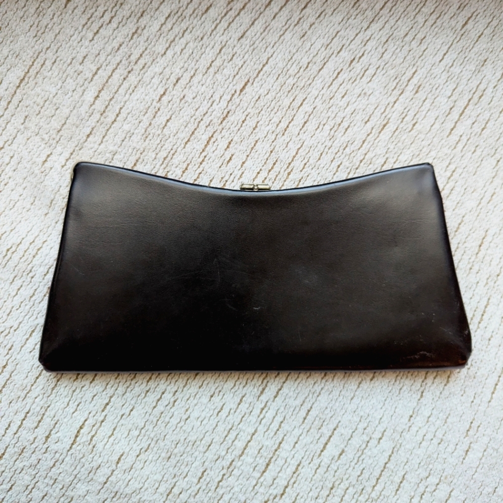 Vintage black clutch purse